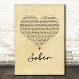 Little Big Town Sober Vintage Heart Song Lyric Music Art Print