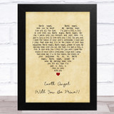 Marvin Berry, Harry Waters Jr. Earth Angel Will You Be Mine Vintage Heart Song Lyric Music Art Print