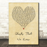 Mumford & Sons Ghosts That We Knew Vintage Heart Song Lyric Music Art Print