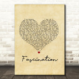 Nat King Cole Fascination Vintage Heart Song Lyric Music Art Print