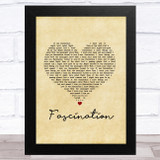 Nat King Cole Fascination Vintage Heart Song Lyric Music Art Print