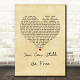 Savage Garden You Can Still Be Free Vintage Heart Song Lyric Music Art Print