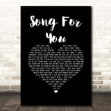 Rhye Song For You Black Heart Song Lyric Print