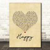 The Carpenters Happy Vintage Heart Song Lyric Music Art Print