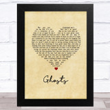 The Jam Ghosts Vintage Heart Song Lyric Music Art Print