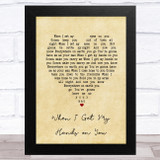 The New Basement Tapes When I Get My Hands on You Vintage Heart Song Lyric Music Art Print