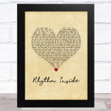 Calum Scott Rhythm Inside Vintage Heart Song Lyric Music Art Print