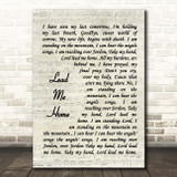 Jamey Johnson Lead Me Home Vintage Script Song Lyric Print