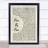 Kelly Clarkson Piece By Piece Vintage Script Song Lyric Print
