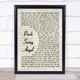 Muscadine Bloodline Porch Swing Angel Vintage Script Song Lyric Print