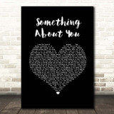 Rudimental & Elderbrook Something About You Black Heart Song Lyric Print