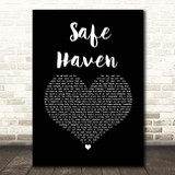 Ruth B Safe Haven Black Heart Song Lyric Print