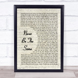 Camila Cabello Never Be The Same Vintage Script Song Lyric Wall Art Print