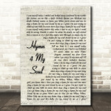 Andy Fairweather Low Hymn 4 My Soul Vintage Script Song Lyric Quote Music Print