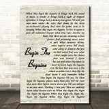 Andy Williams Begin The Beguine Vintage Script Song Lyric Quote Music Print