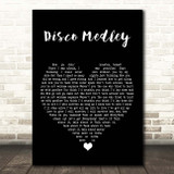 Selena Disco Medley Black Heart Song Lyric Print