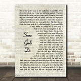 Sawyer Brown Some Girls Do Vintage Script Song Lyric Quote Music Print