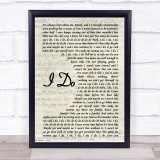 Colbie Caillat I Do Vintage Script Song Lyric Quote Print