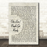One Love People Get Ready Bob Marley Script Quote Song Lyric Print