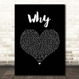 Shawn Mendes Why Black Heart Song Lyric Print