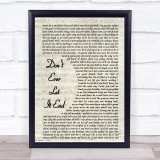Nickelback Don't Ever Let It End Vintage Script Song Lyric Quote Print