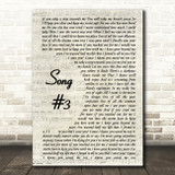Stone Sour Song 3 Vintage Script Song Lyric Quote Print