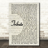 Tenacious D Tribute Vintage Script Song Lyric Quote Print