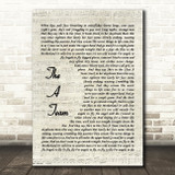 Ed Sheeran The A Team Quote Song Lyric Print