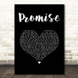 Slash Promise Black Heart Song Lyric Print