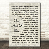 Otis Redding These Arms Of Mine Vintage Script Song Lyric Quote Print