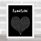 Smokey Robinson Cruisin' Black Heart Song Lyric Print