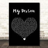 Spencer Crandall My Person Black Heart Song Lyric Print