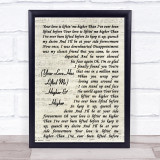 Rita Coolidge Your Love Has Lifted MeHigher & Higher Song Vintage Script Print