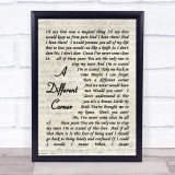 George Michael A Different Corner Vintage Script Song Lyric Quote Print