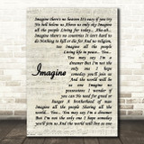 John Lennon Imagine Quote Song Lyric Print