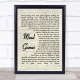 John Lennon Mind Games Quote Song Lyric Print