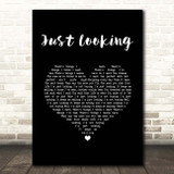 Stereophonics Just Looking Black Heart Song Lyric Print