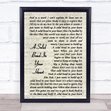 The Style Council A Solid Bond In Your Heart Vintage Script Song Lyric Print