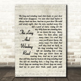 The Beatles The Long And Winding Road Quote Song Lyric Print