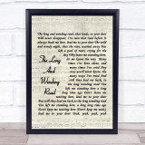 The Beatles The Long And Winding Road Quote Song Lyric Print
