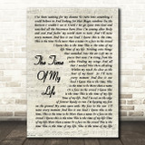 David Cook The Time Of My Life Vintage Script Song Lyric Print