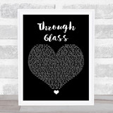 Stone Sour Through Glass Black Heart Song Lyric Print