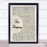 Lil Peep Star Shopping Vintage Script Song Lyric Print