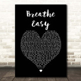 Sugababes Breathe Easy Black Heart Song Lyric Print
