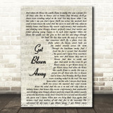 Ocean Colour Scene Get Blown Away Song Lyric Vintage Script Quote Print