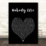 Take That Nobody Else Black Heart Song Lyric Print