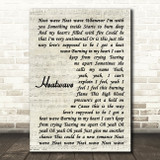 Joan Osborne Heatwave Vintage Script Song Lyric Print