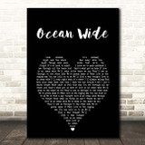 The Afters Ocean Wide Black Heart Song Lyric Print