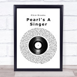 Elkie Brooks Pearls A Singer Vinyl Record Song Lyric Print