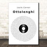 Loyle Carner Ottolenghi Vinyl Record Song Lyric Print